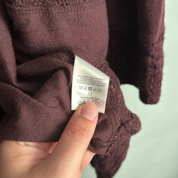 Anthropologie Saturday Sunday purple cardigan sweater long sleeve Size M - Picture 4 of 7